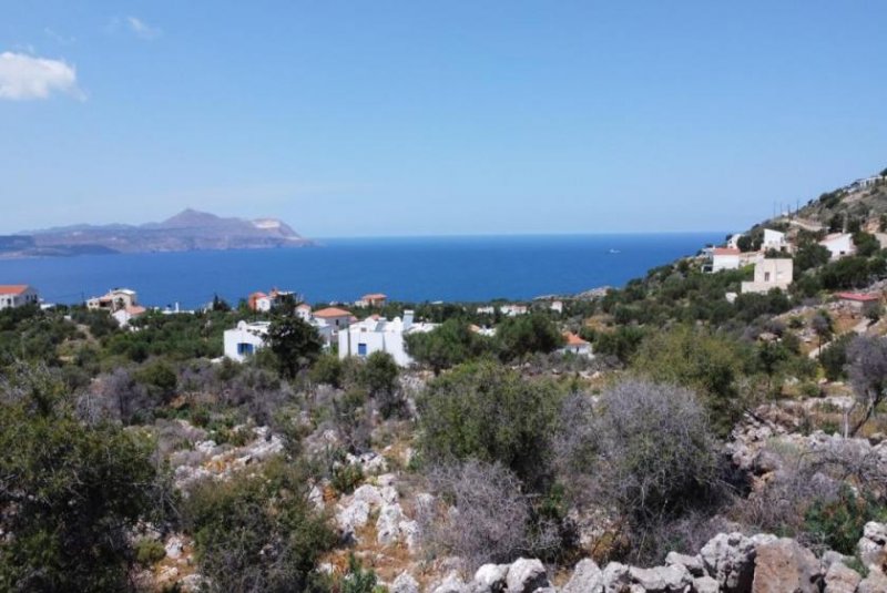 Kokkino Chorio Kreta, Kokkino Chorio: Grundstück mit unverbautem Meerblick zu verkaufen Grundstück kaufen